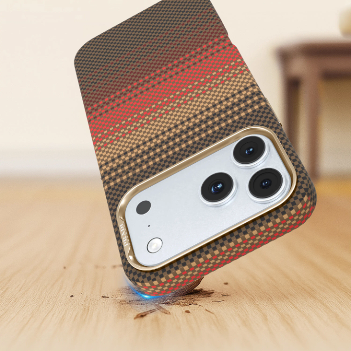 LUXO Life Carbon Fiber Texture Case for iPhone 17 Pro Max Luxury